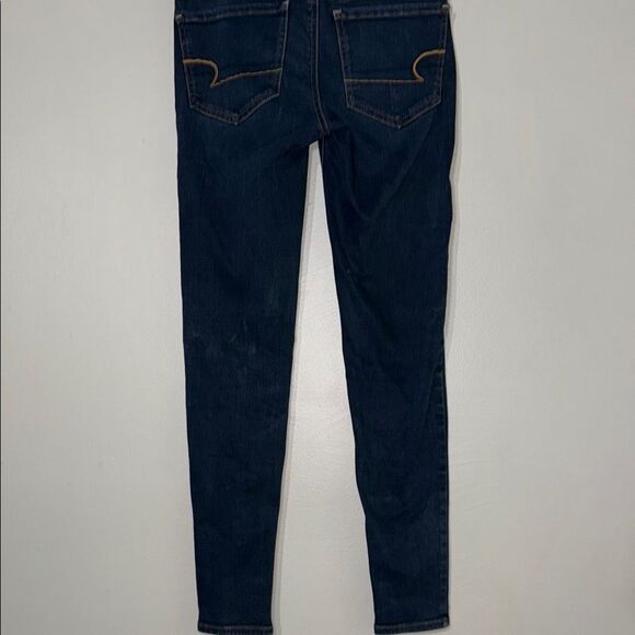 American Eagle Outfitters Blue Skinny Jeans Classic Fit - Picture 10 of 12